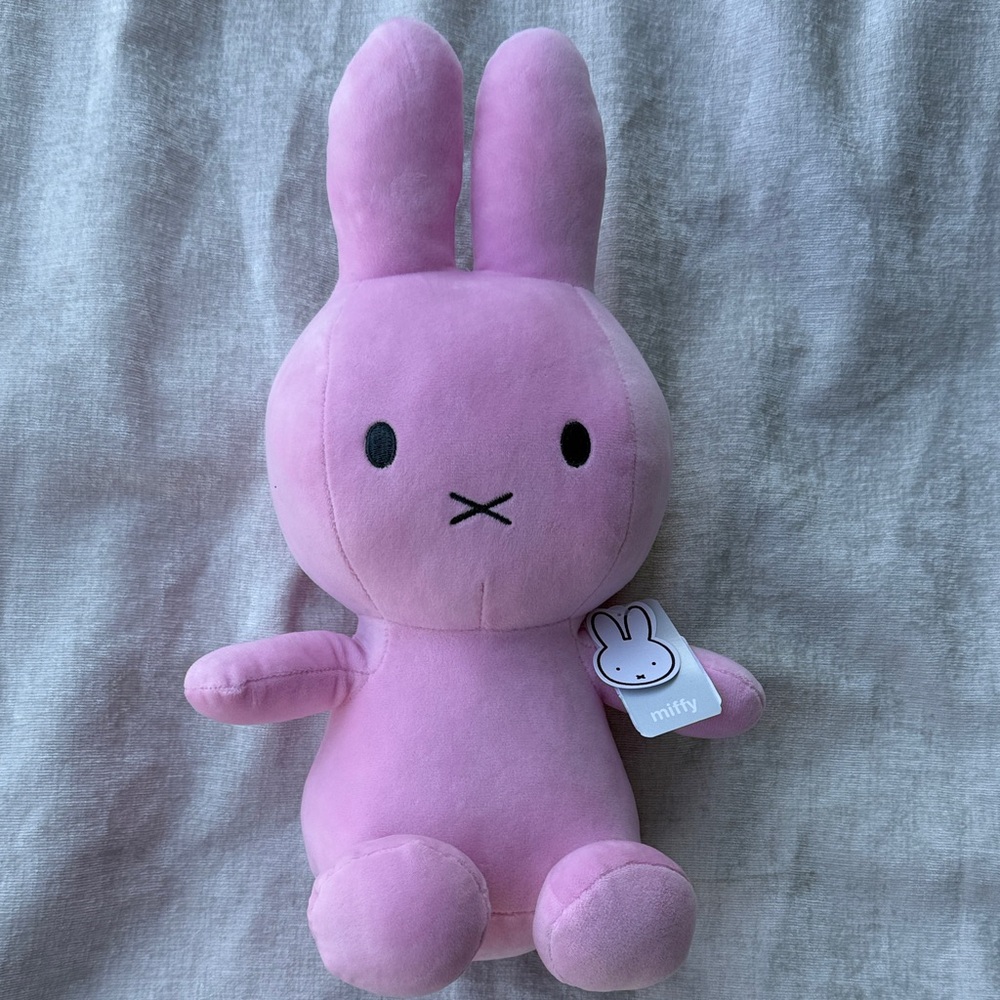 Miffy Soft Pink Bunny Plush Stuffed Animal NWT Collectible Gift